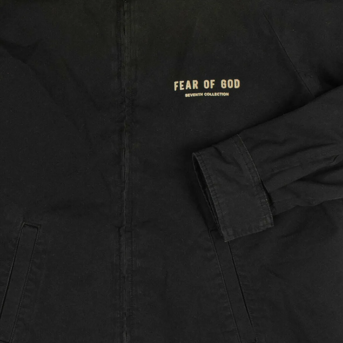 Black Beige Velvet Logo Souvenir Jacket