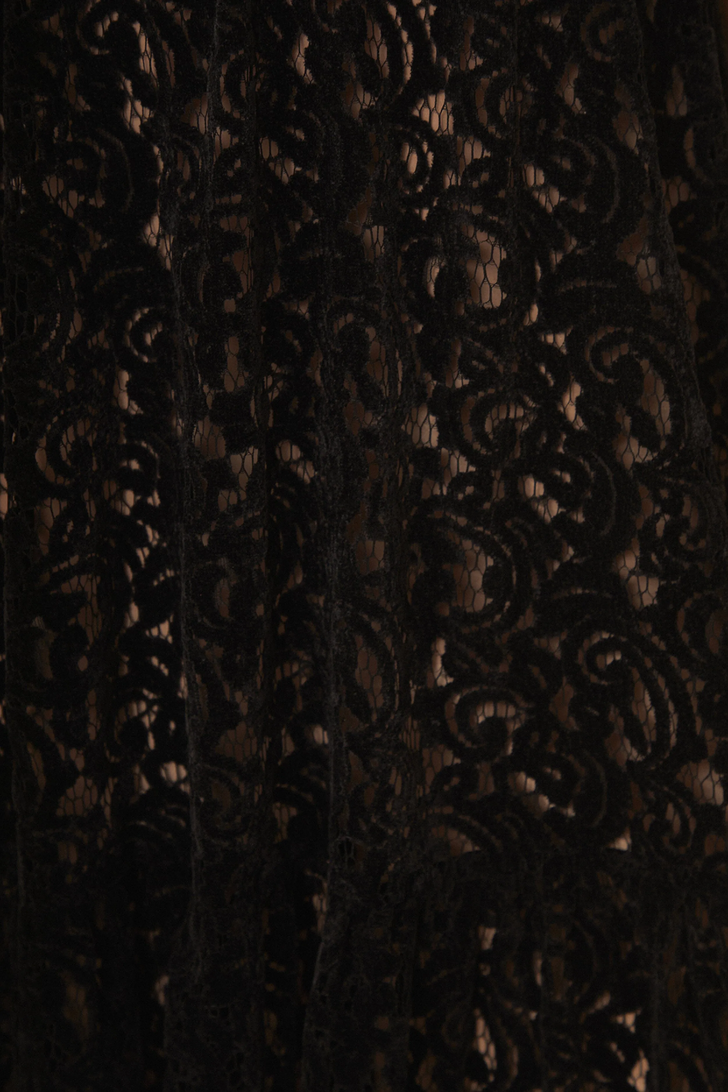 Black Velvet Lace Sleeveless Maxi Dress