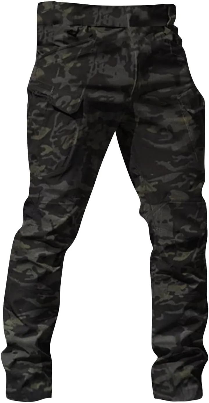 Cargo Pants Men Comfort Travel Stretch Camping Work Pants Resistant Outdoor Ripstop Lightweight Fishing Hiking Pants