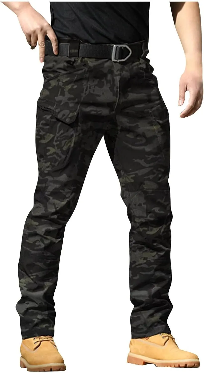Cargo Pants Men Comfort Travel Stretch Camping Work Pants Resistant Outdoor Ripstop Lightweight Fishing Hiking Pants