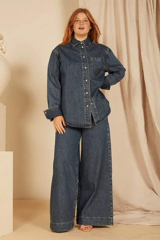 Classic Easy Fit Shirt | Dark Blue