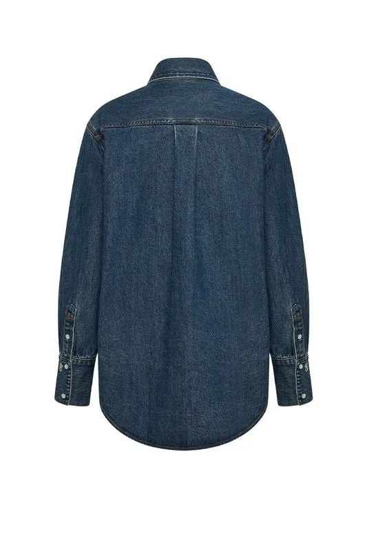 Classic Easy Fit Shirt | Dark Blue