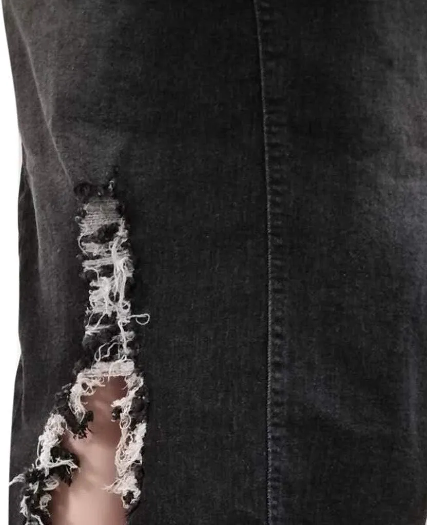 Denim Skirts for Women Casual Summer Ripped Destroyed Bodycon Jean Skirt Midi Skirts for Women