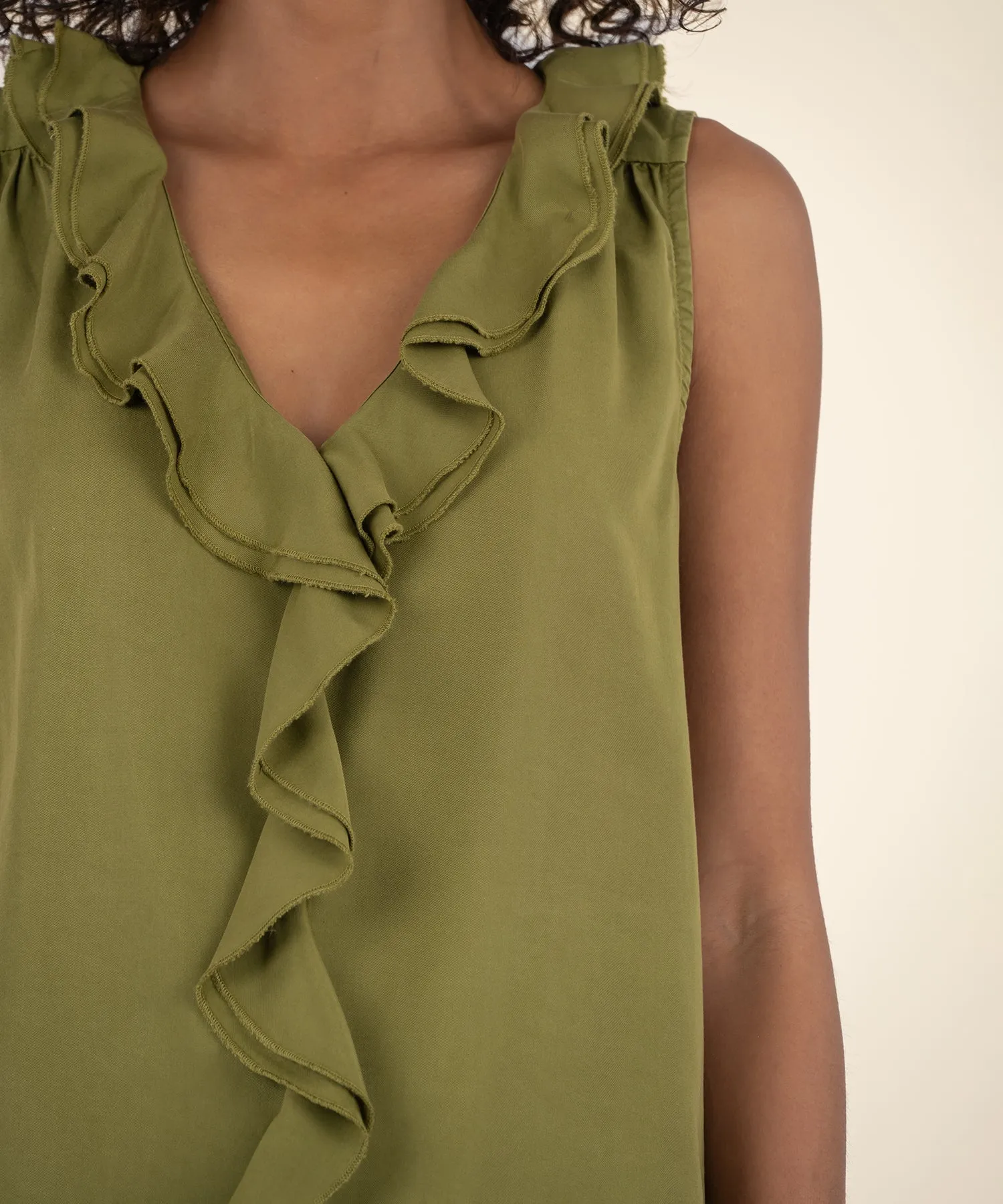 Genessa Top- Light Olive