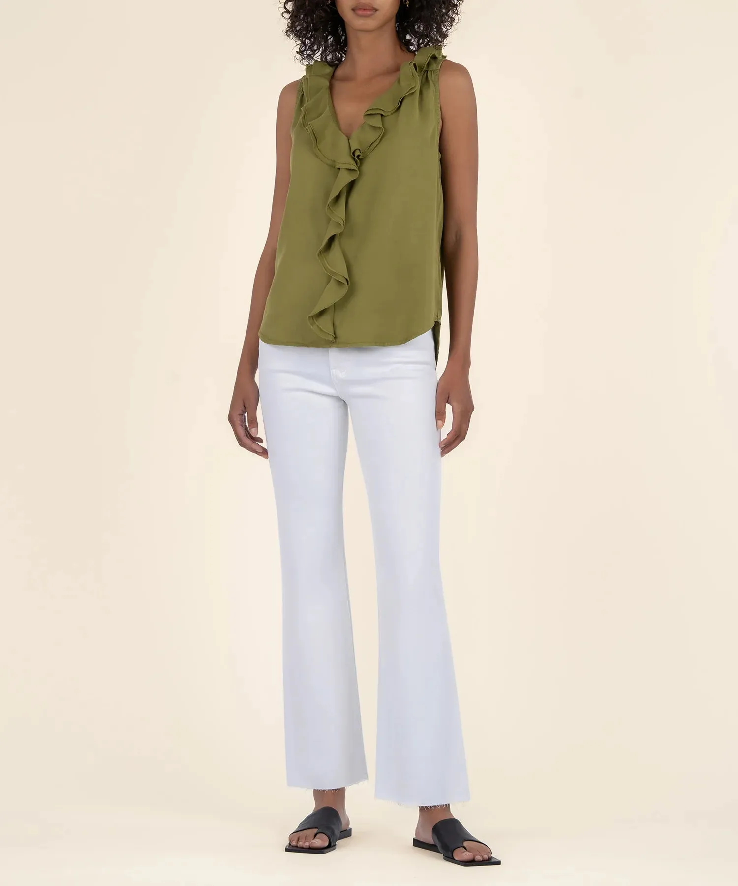 Genessa Top- Light Olive