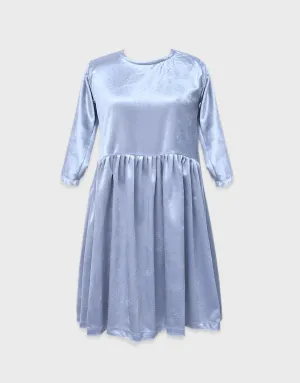 Girls Exquisite Style Velvet Frock