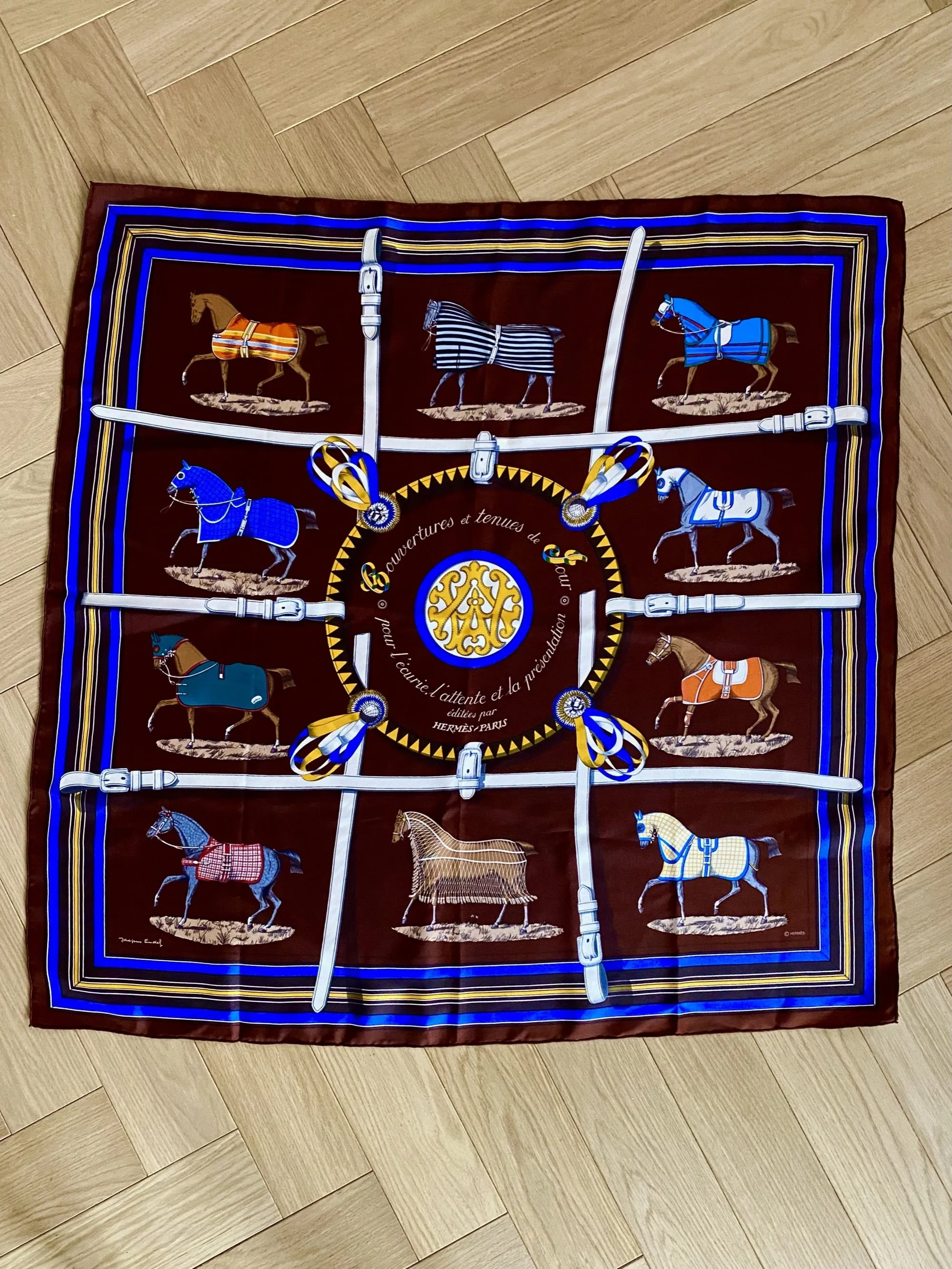 HERMES Silk Scarf