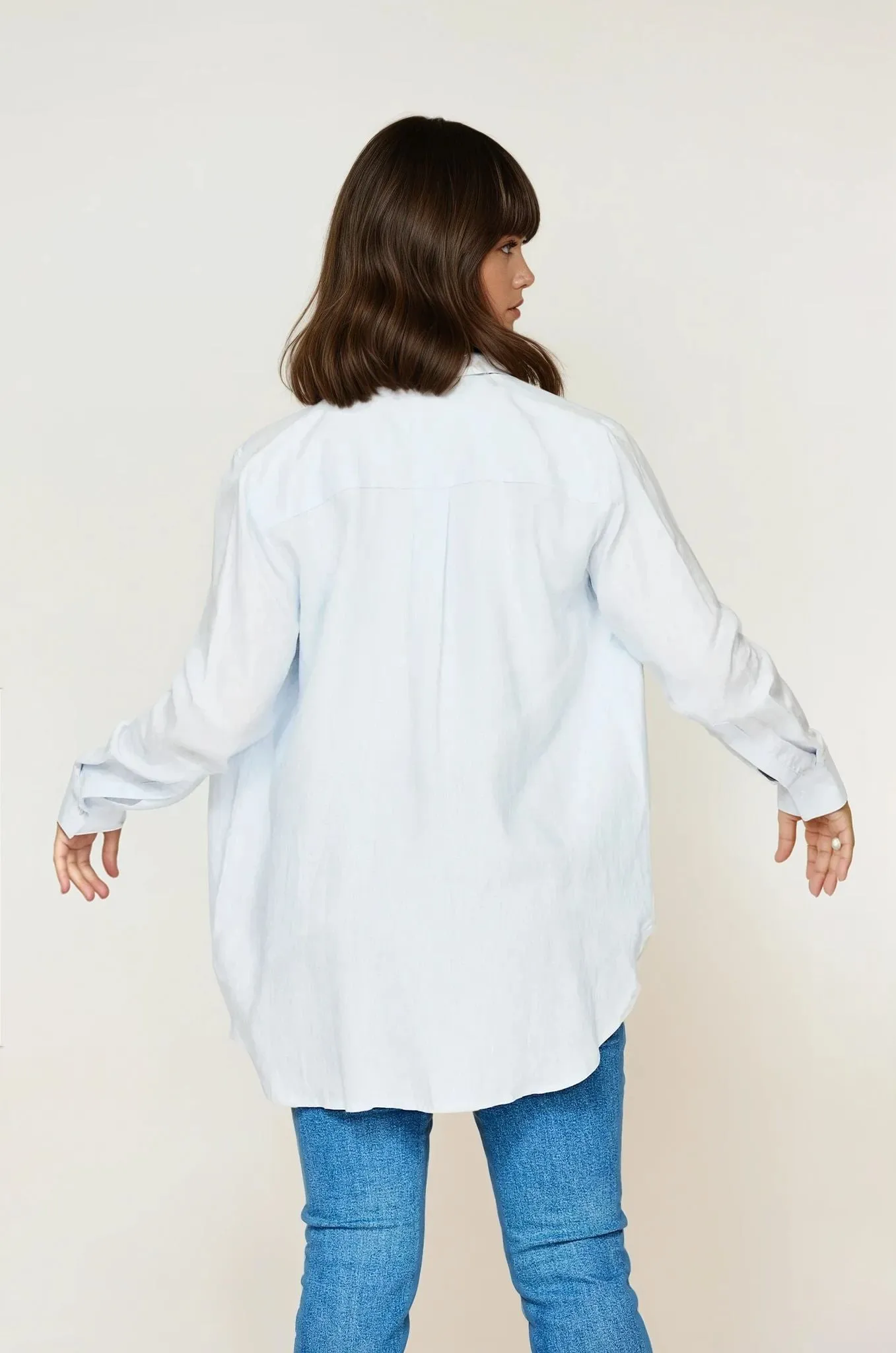 Isla Linen Shirt Blue