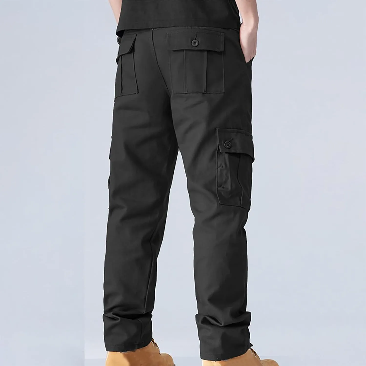 Mens Casual Pants Hiking Chino Cargo Pants Lightweight Outdoor Twill Jogger Sweatpants Loose Straight Leg Pants