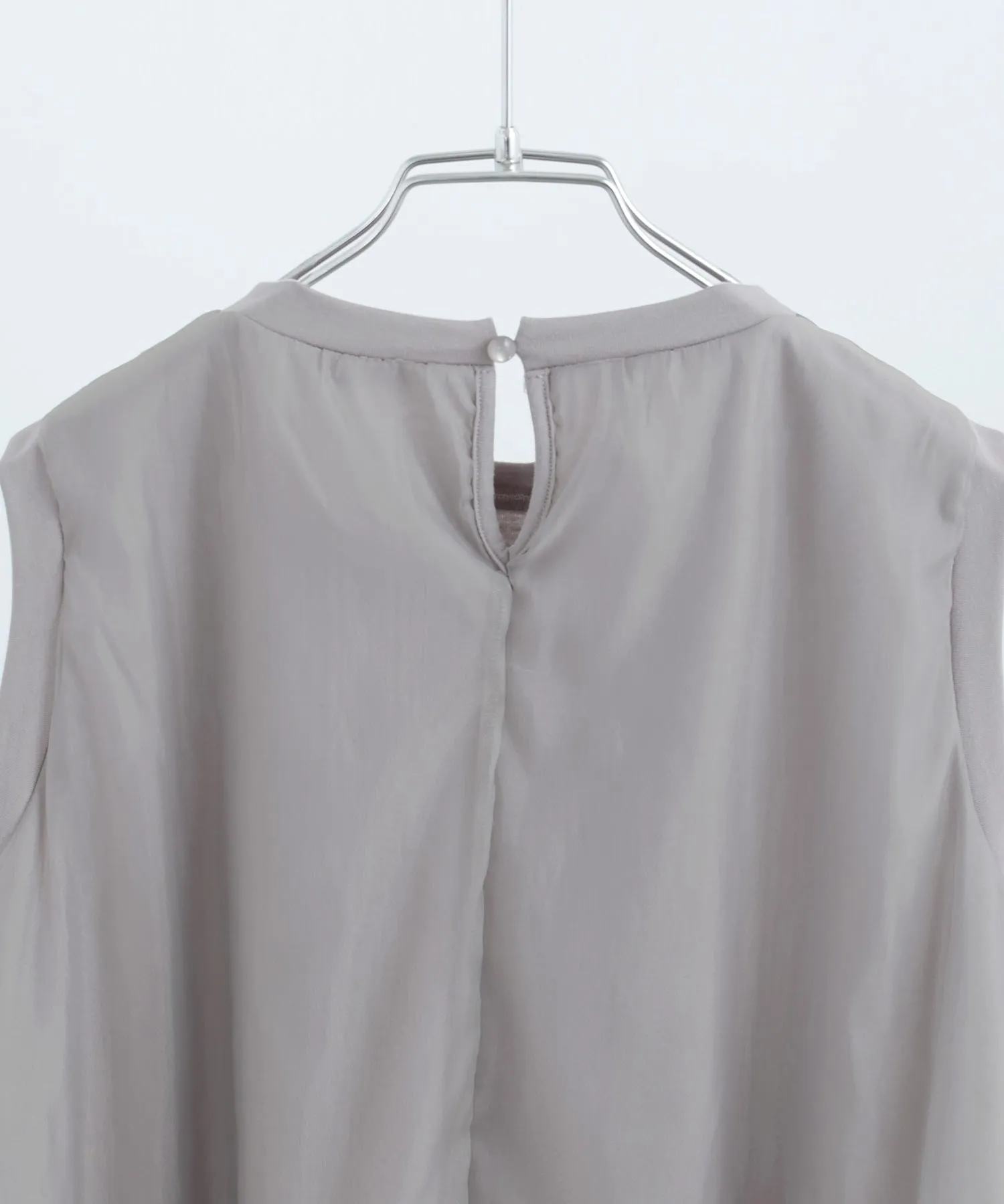 Organdie Flare No Sleeve Tops