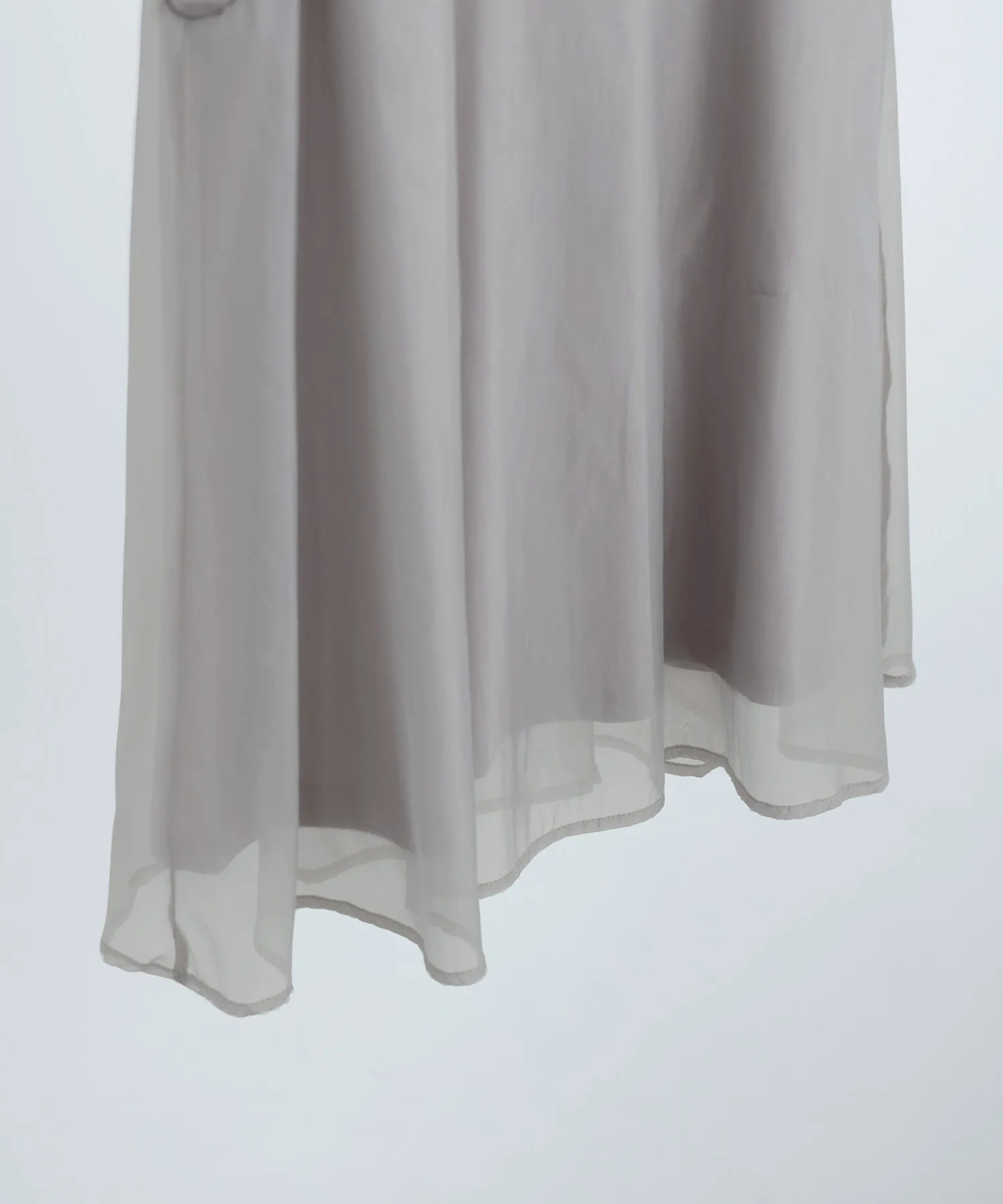 Organdie Flare No Sleeve Tops
