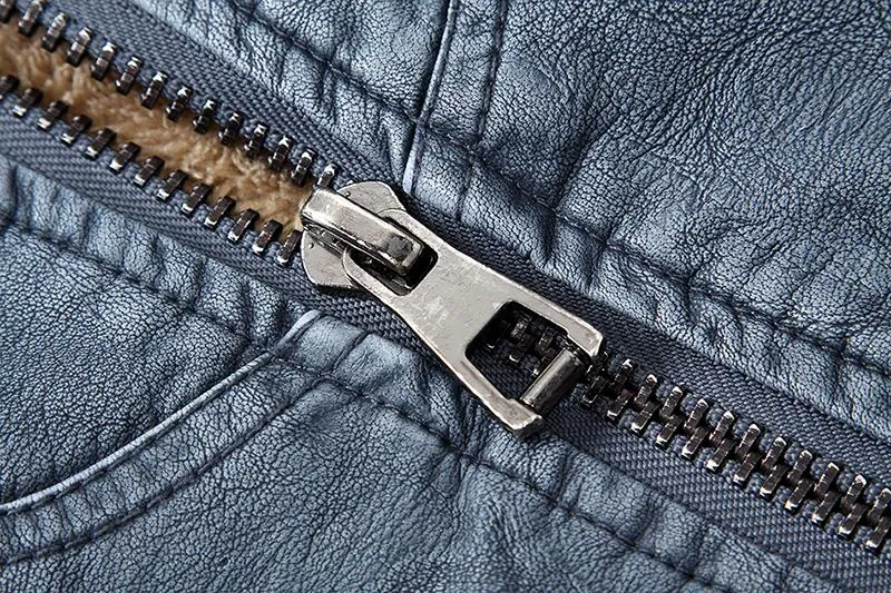 West Louis PU Leather Velvet Jacket