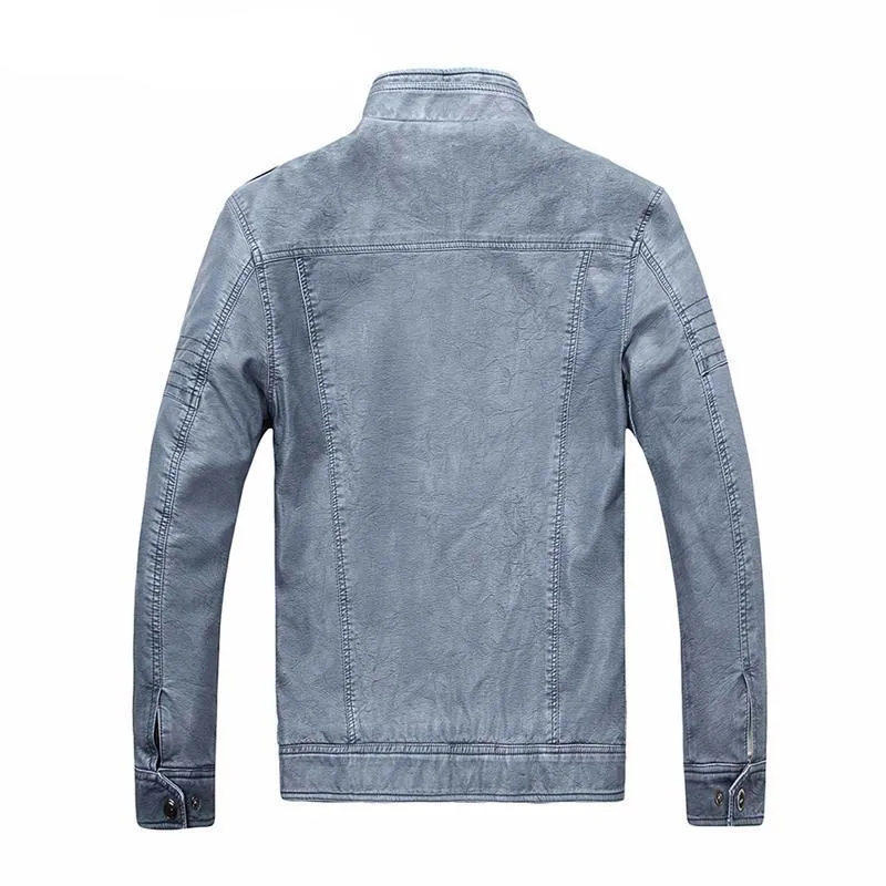West Louis PU Leather Velvet Jacket
