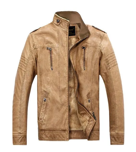 West Louis PU Leather Velvet Jacket