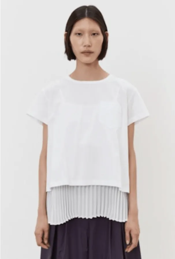 White Layered Blouse