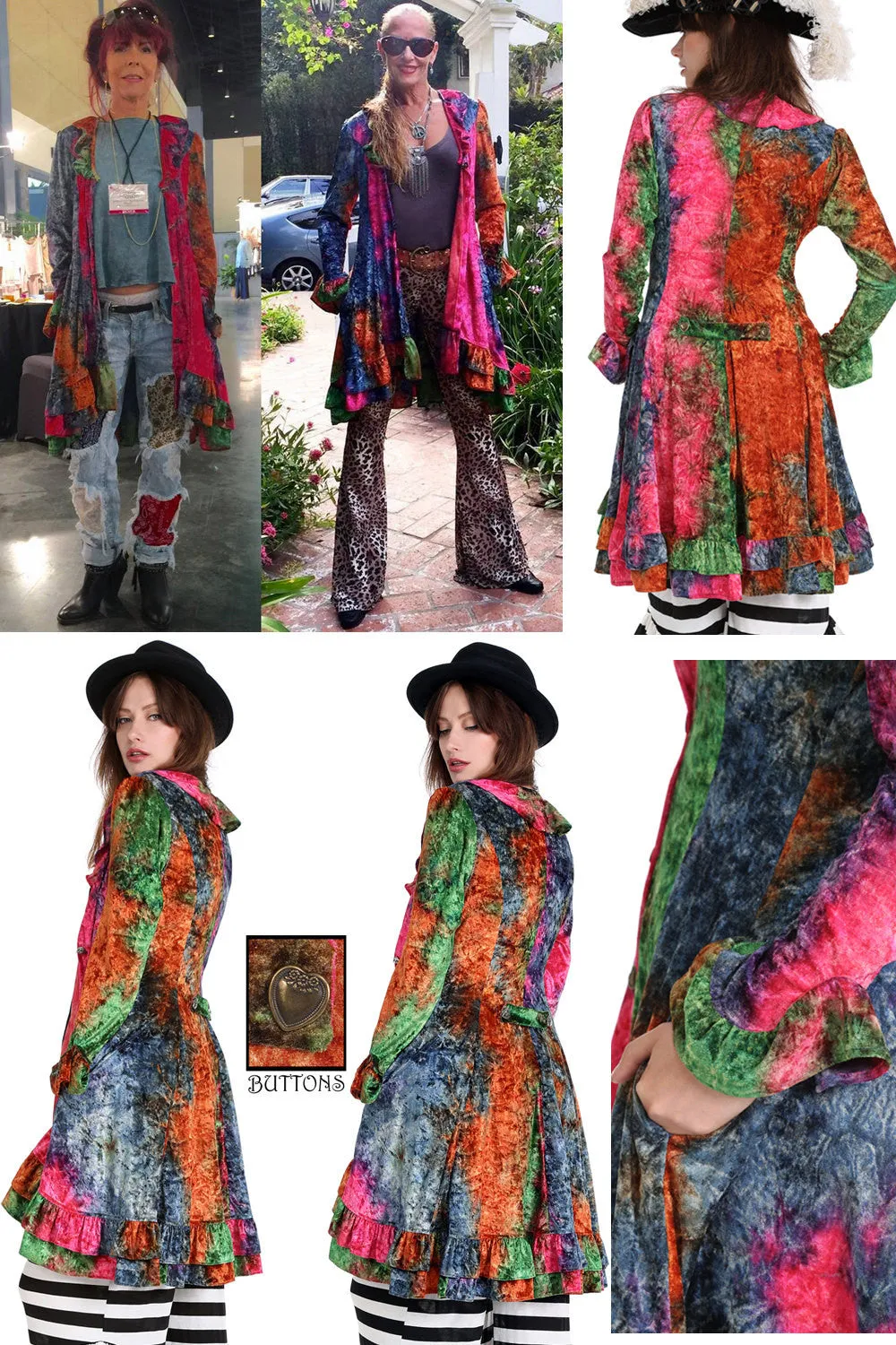 Woodstock Crush Velvet Pirate Jacket